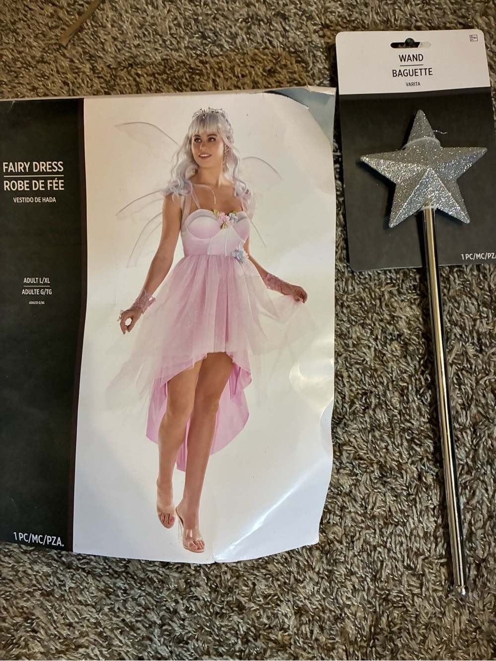 Fairy Dress Costume - Purple with wand